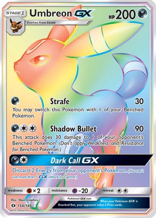 Umbreon-GX 154/149 - Sun & Moon Pokemon Holofoil