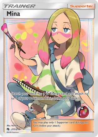 Mina 211/214 - Lost Thunder Pokemon Holofoil