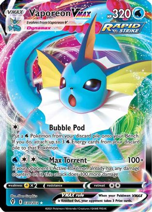 Vaporeon VMAX 30/203 - Pokemon Evolving Skies Holofoil