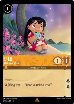 Lilo - Making a Wish (9/204) - The First Chapter Cold Foil - Lorcana