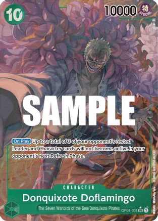 Donquixote Doflamingo (031) (Alternate Art) [OP04-031] One Piece - Kingdoms of Intrigue