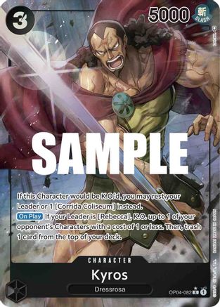 Kyros (Alternate Art) [OP04-082] One Piece - Kingdoms of Intrigue