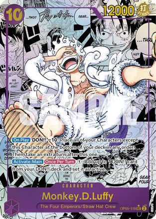 Monkey.D.Luffy (119) (Alternate Art) (Manga) [OP05-119] One Piece - Awakening of the New Era