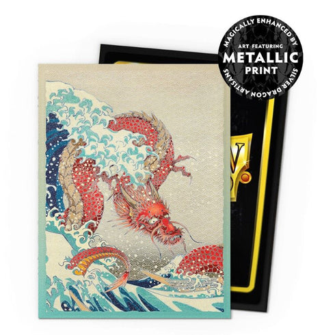 Dragon Shield 100ct Matte Dual Art Anniversary Special Edition Great Wave Sleeves