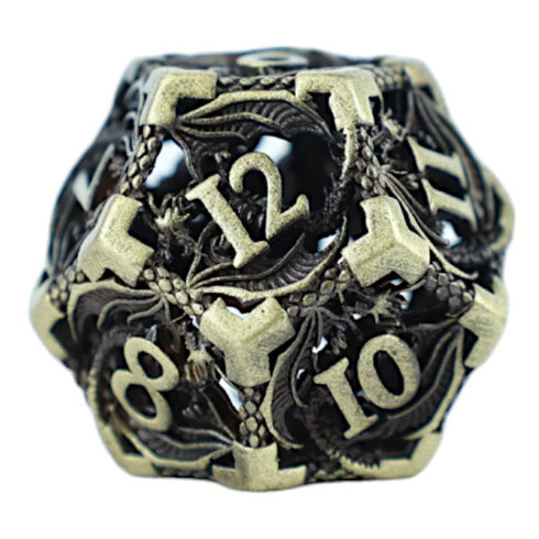 LPG Dice RPG Set Hollow Dragon - Tarnished Gold