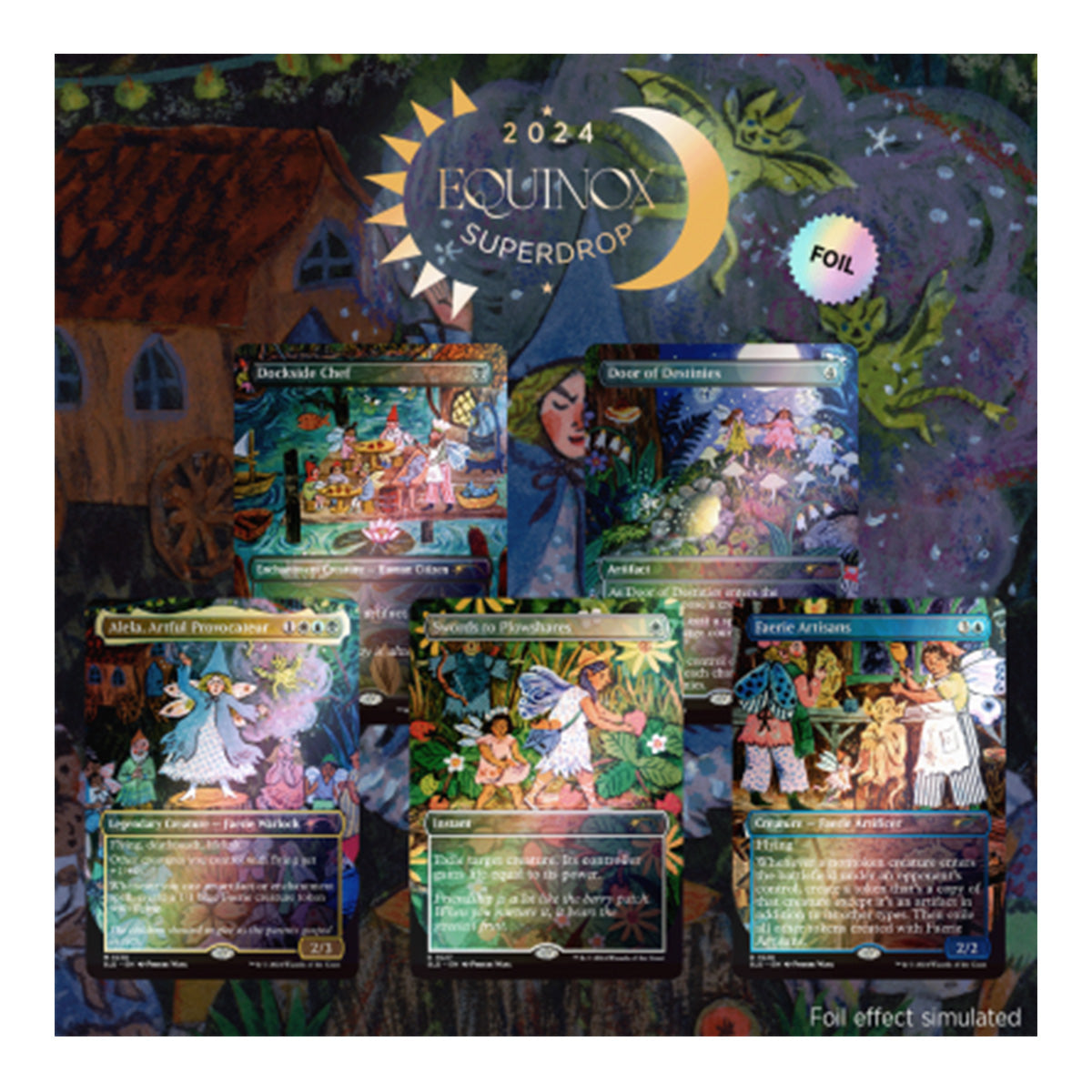 Magic Secret Lair Equinox Superdrop 2024 Featuring Phoebe Wahl Foil Ed