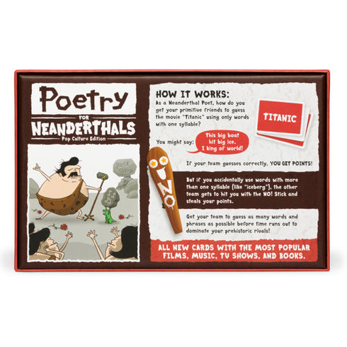 Poetry for Neanderthals Pop Culture Edition (by Exploding Kittens)