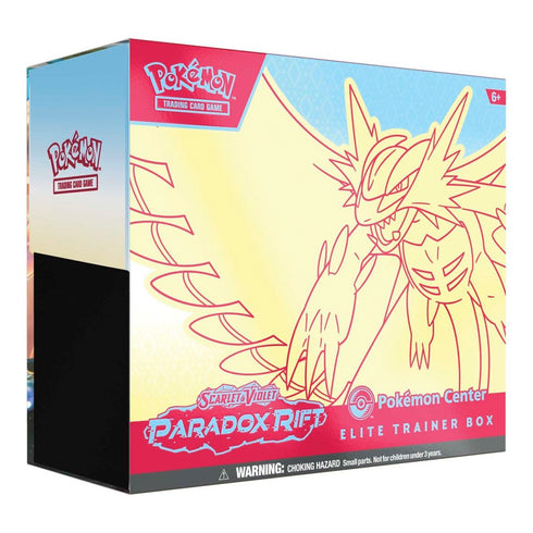 Pokemon Paradox Rift Iron Valiant Roaring Moon Pokemon Center Elite Trainer Box Pair