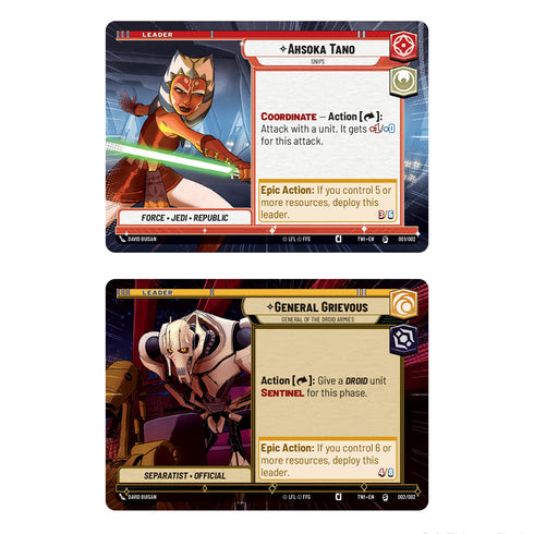 Star Wars Unlimited Twilight of the Republic Two-Player Starter