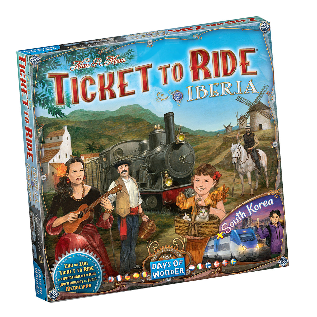 Ticket to Ride Map Collection Volume 8 Iberia & South Korea – Gameology ...