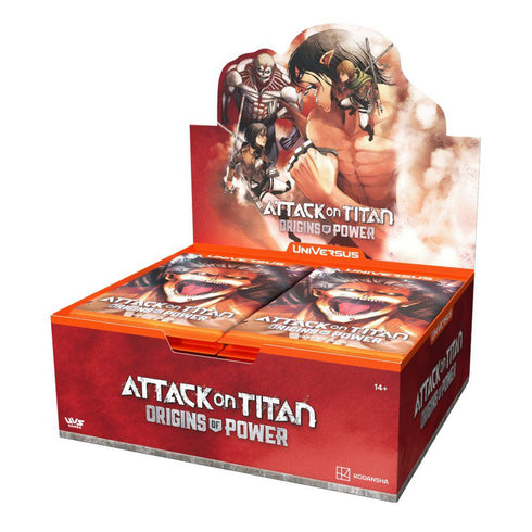 UniVersus Attack on Titan Origins of Power Booster Box