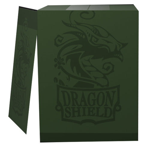 Dragon Shield Revised Double Shell - Forest Green/Black Deck Box