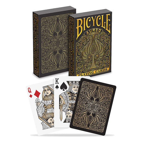 Bicycle Playing Cards Aureo Deck Black and Gold