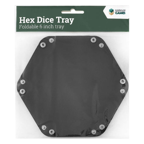 Hex Dice Tray 6" Black