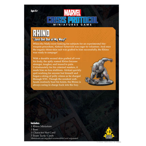 Marvel Crisis Protocol Rhino Expansion