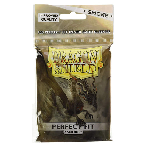 Dragon Shield Standard Perfect Fit 100ct Smoke 63x88mm Inner Sleeves