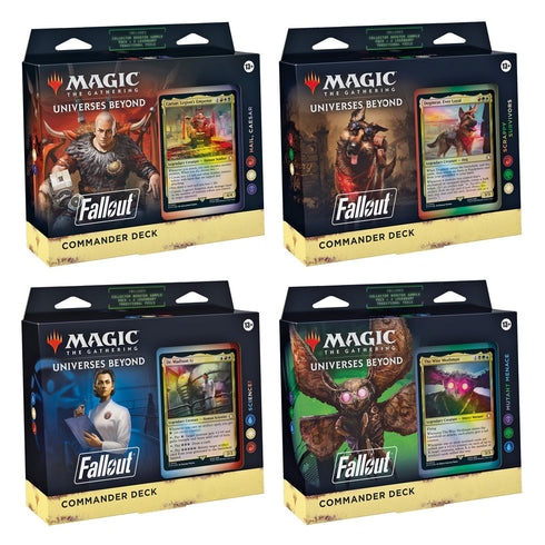 Magic Fallout Commander Decks (Set of 4)