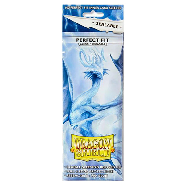 Dragon Shield Sleeves 100ct Perfect Fit Sealable Standard Clear