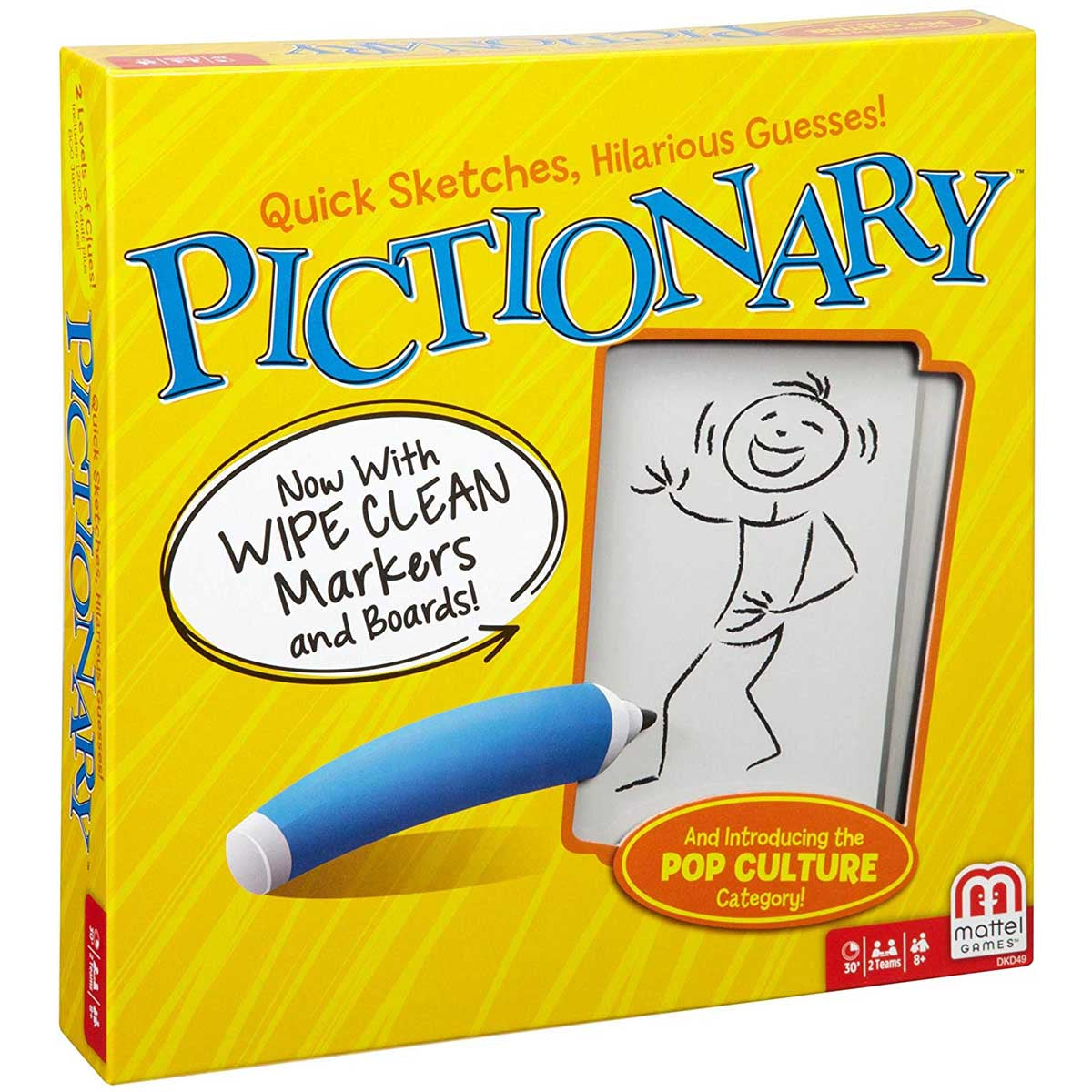 PICTIONARY GAME Pieces, Dice Categories Cards and Timer - No board or box