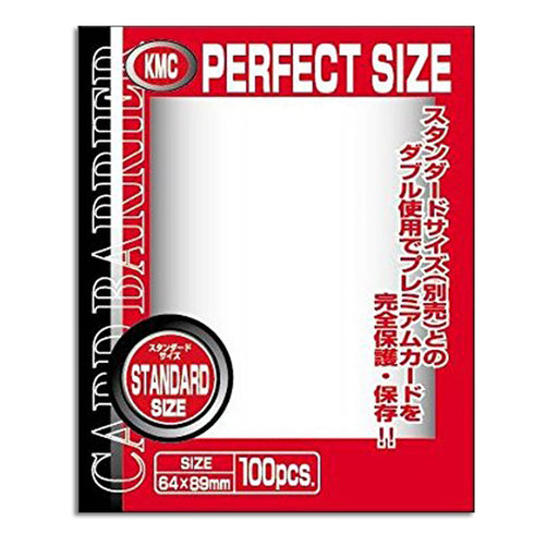 KMC 100pcs Card Barrier Perfect Size 64x89mm Soft Sleeves