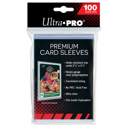 ULTRA PRO Premium Card Sleeves Platinum Clear 66 x 94mm 100ct