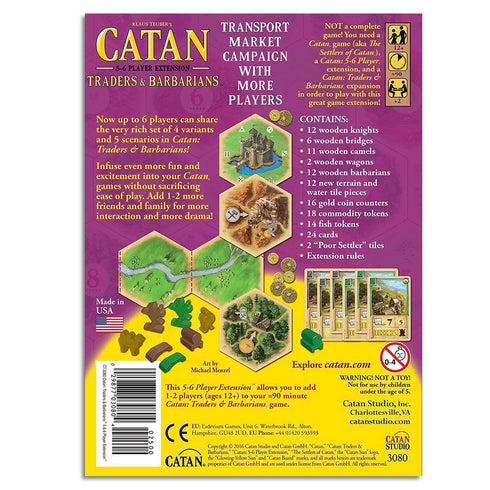 Settlers of Catan 5th Edition Traders & Barbarians - Extension for 5-6 Players