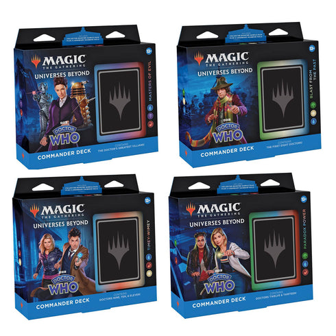 Magic Doctor Who Commander Decks (Set of 4)