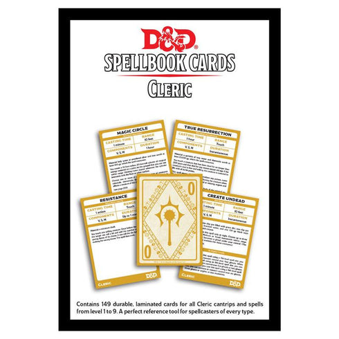 D&D Spellbook Cards Cleric