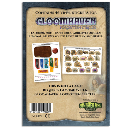 Gloomhaven Removable Sticker Set Forgotten Circles