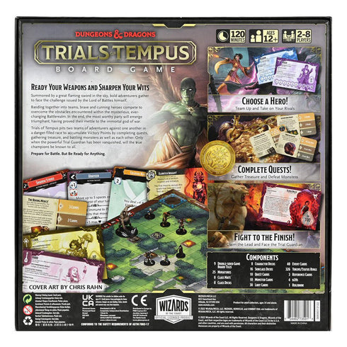 Dungeons & Dragons Trials of Tempus Board Game Standard Edition