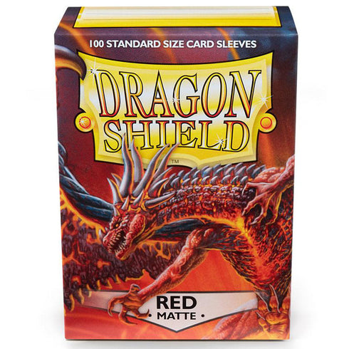 Dragon Shield Standard 100ct Red MATTE 63x88mm