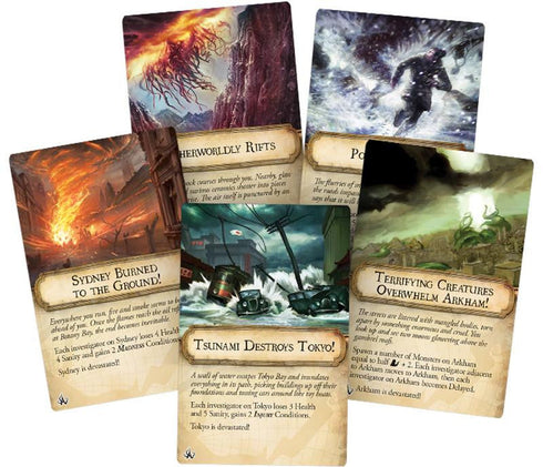 Arkham Horror & store Eldritch Horror with 2 expansion packs