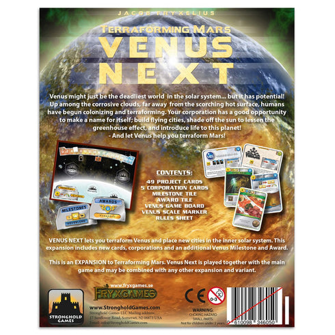 Terraforming Mars Venus Next Expansion