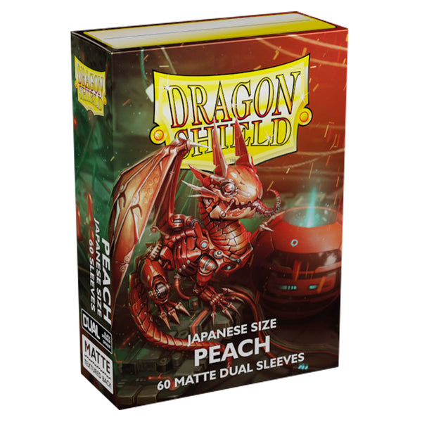 Dragon Shield Japanese Dual Matte Peach Piip Sleeves 60ct – Gameology