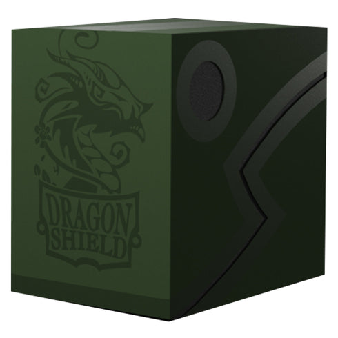 Dragon Shield Revised Double Shell - Forest Green/Black Deck Box