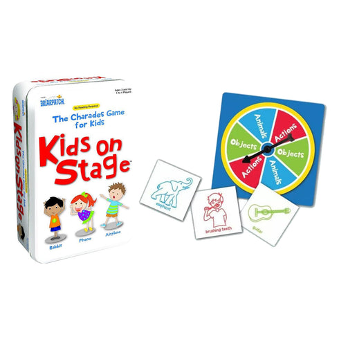 Charades Kids on Stage Tin