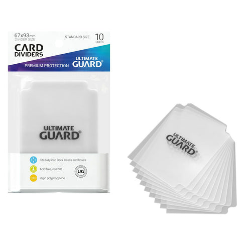 Ultimate Guard Card Dividers Standard Size Transparent 10ct