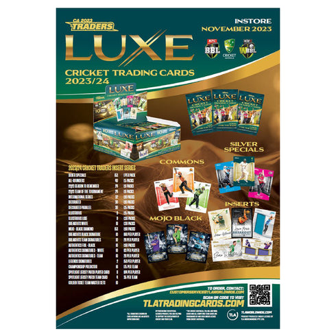 2023 - 2024 TLA Cricket Luxe Trading Card Booster Box