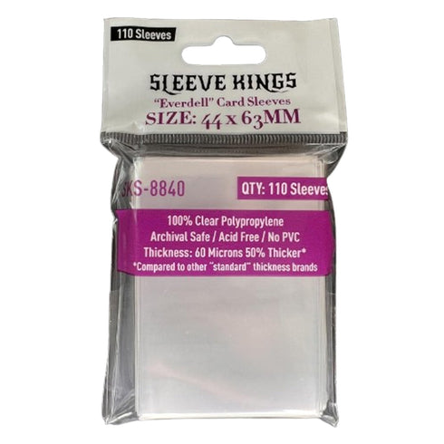 Sleeve Kings Board Game Sleeves "Everdell Mini Compatible" Sleeves (44mm x 63mm) (110 Sleeves per Pack)