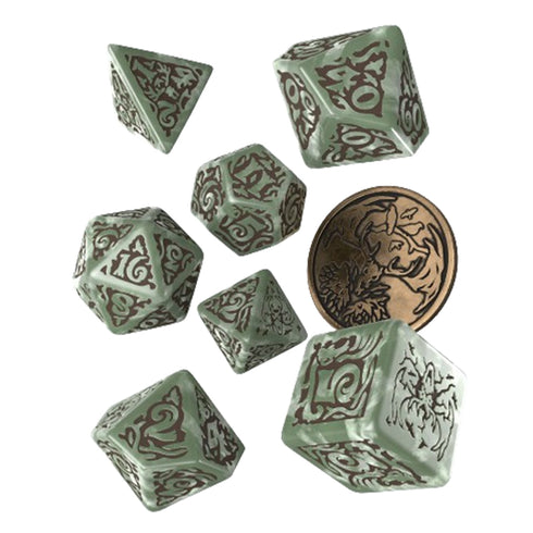 Q Workshop The Witcher Dice Set Leshen - Totem Builder Dice Set 7 With Coin