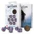 Q Workshop The Witcher Dice Set Yennefer - Lilac and Gooseberries Dice Set 7 with coin