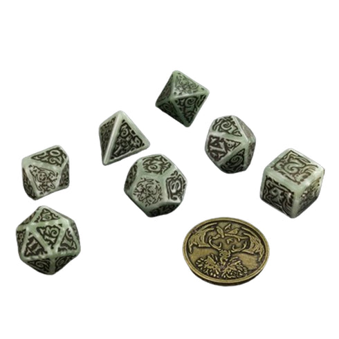 Q Workshop The Witcher Dice Set Leshen - Totem Builder Dice Set 7 With Coin