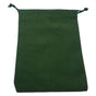 Dice Bag Suedecloth Large Green