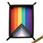 MDG Pride Fold Up Velvet Dice Tray: Rainbow Flag