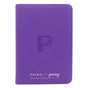 Collector's Series TOP LOADER Zip Binder - CLEAR - Purple