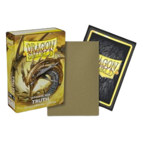 Dragon Shield Japanese 60ct Dual Matte Gold Truth Sleeves