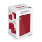 Ultimate Guard Flip n Tray Deck Case 80+ Standard Size XenoSkin Monocolor Red Deck Box