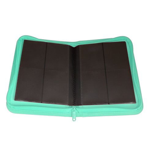 Collector's Series 4 Pocket Zip Trading Card Binder - TURQUOISE