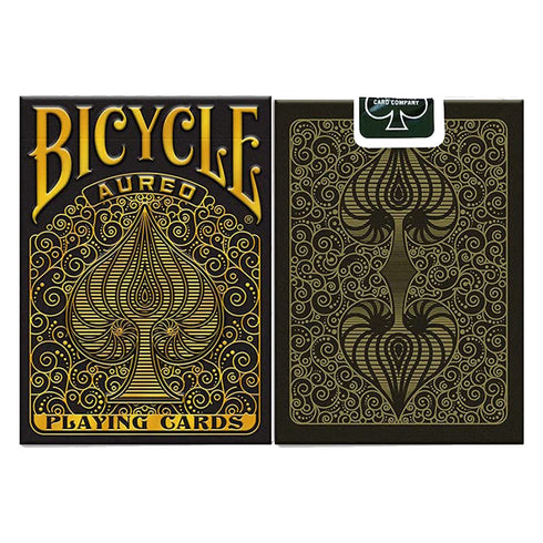 Bicycle Playing Cards Aureo Deck Black and Gold