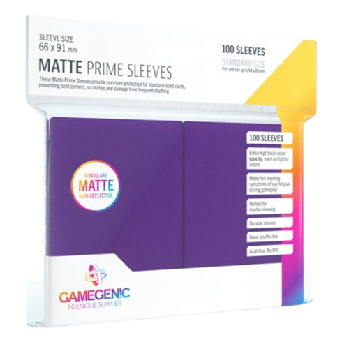 Gamegenic Matte Prime 100ct Purple Sleeves